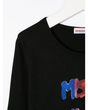 Missoni Kids フェードアウトロゴプリントTシャツ - サムネイル3