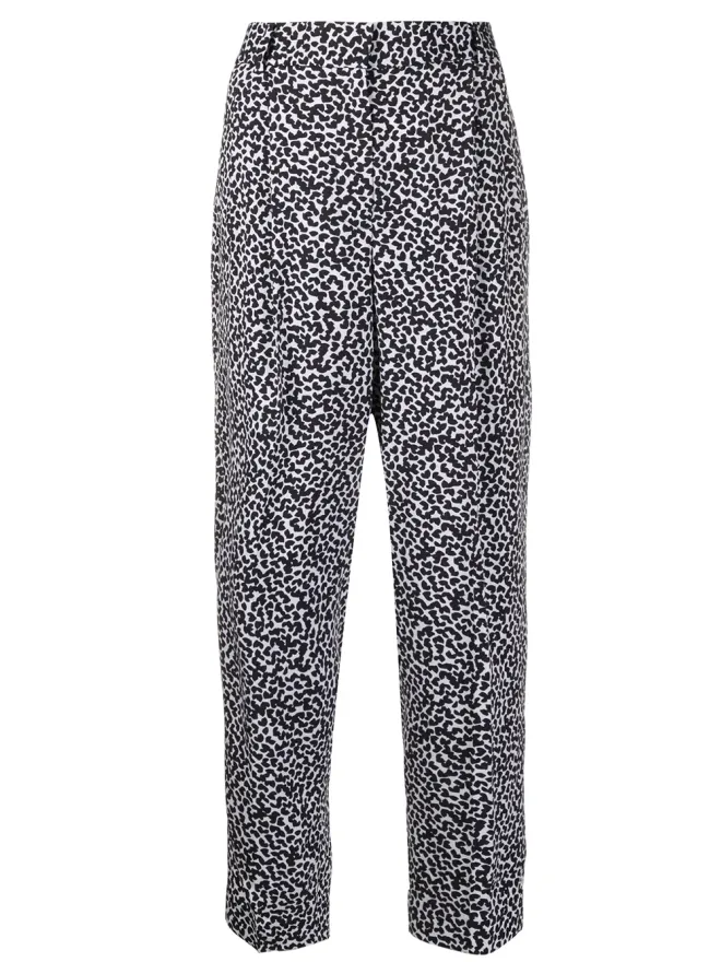 Michael Michael Kors Michael Michael Kors ヒョウ柄ストレートパンツの商品画像