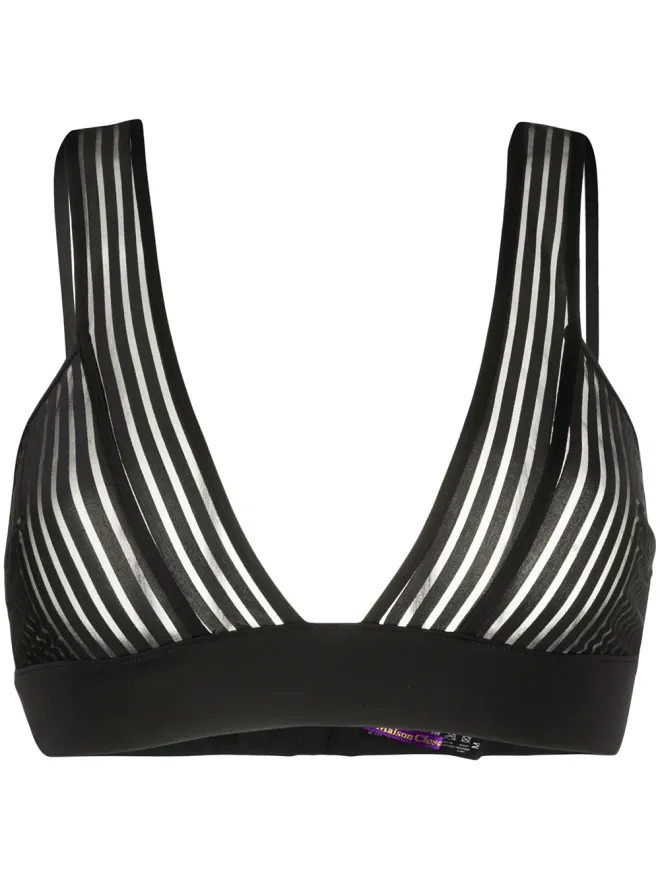 Maison Close Maison Close ストライプ柄トライアングルブラの商品画像