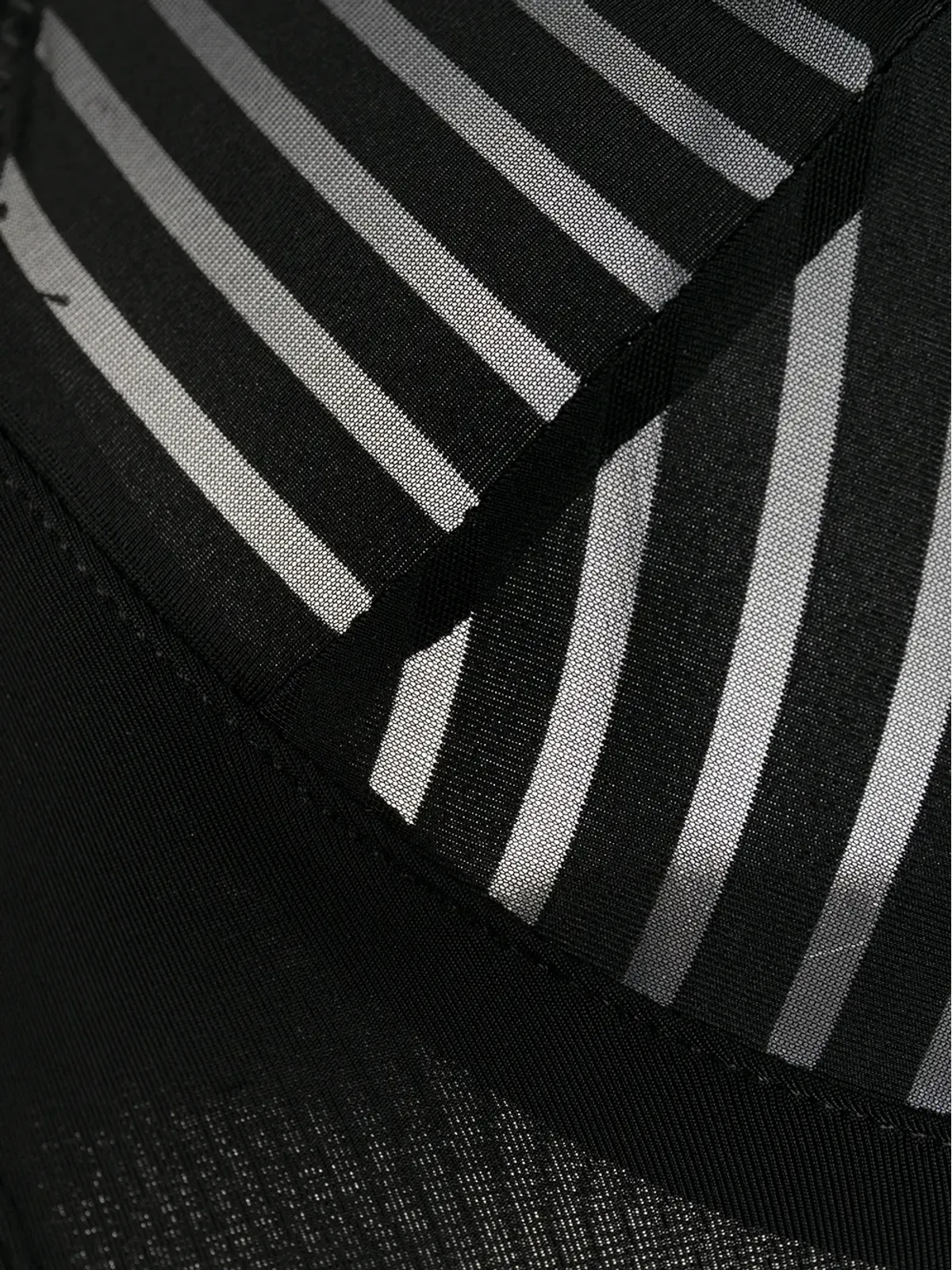 Maison Close ストライプ柄のアンダーワイヤーブラ - 画像3