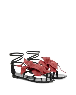 Giuseppe Zanotti 花モチーフアップリケサンダル - サムネイル2