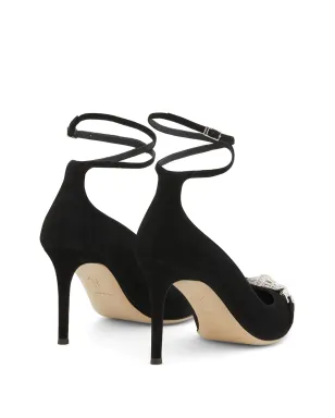 Giuseppe Zanotti クリスタル装飾付きスエードパンプス - サムネイル3