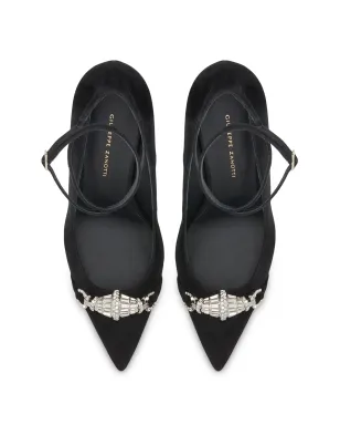 Giuseppe Zanotti クリスタル装飾付きスエードパンプス - サムネイル4