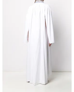 Seen Users capelet maxi dress - White - サムネイル4