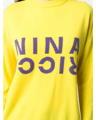 Nina Ricci ステッチロゴ ジャンパー - イエロー - サムネイル5