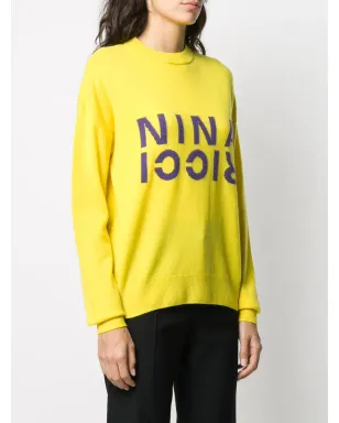 Nina Ricci ステッチロゴ ジャンパー - イエロー - サムネイル3