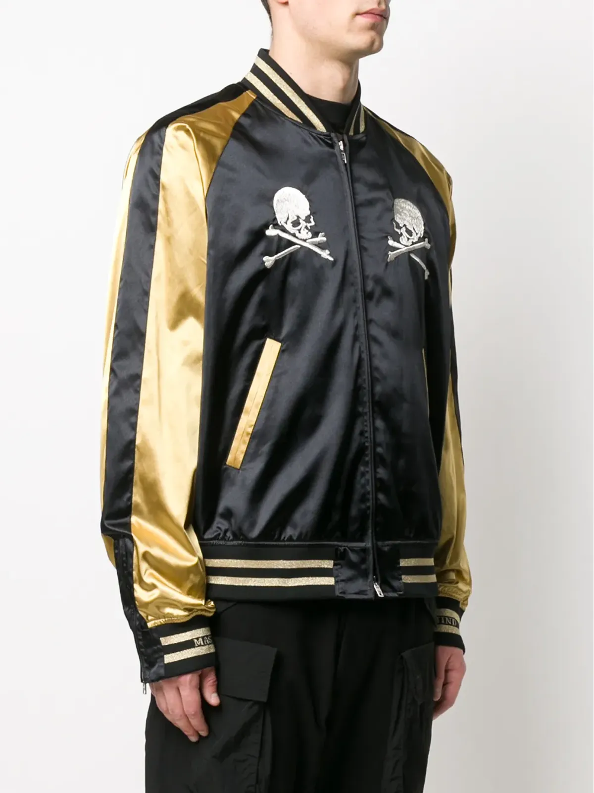 Mastermind World スカルプリント ボンバージャケット - 画像3