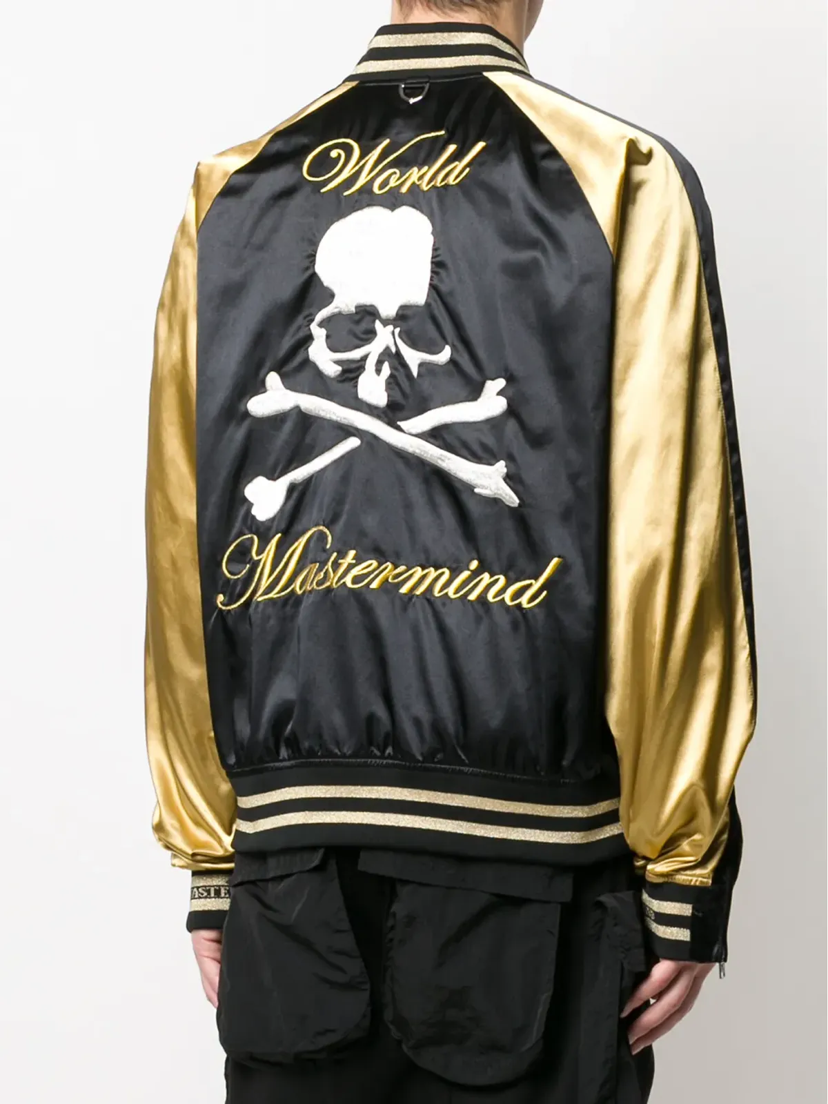 Mastermind World スカルプリント ボンバージャケット - 画像4