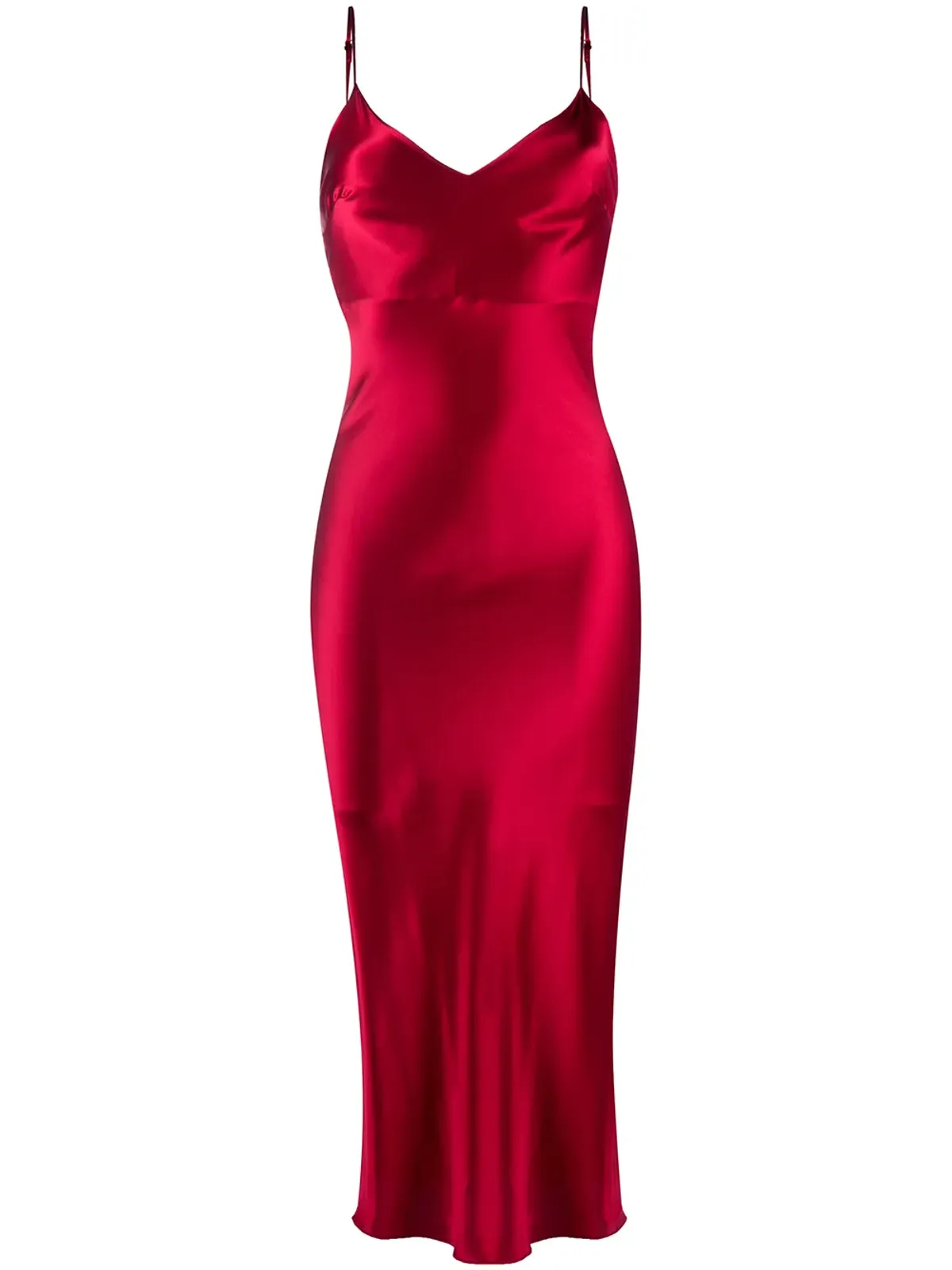 Gilda & Pearl Sophia slip silk dress - Red - 画像1