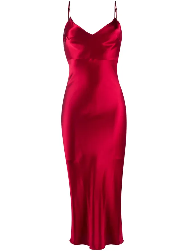 Gilda & Pearl Gilda & Pearl Sophia slip silk dress - Redの商品画像