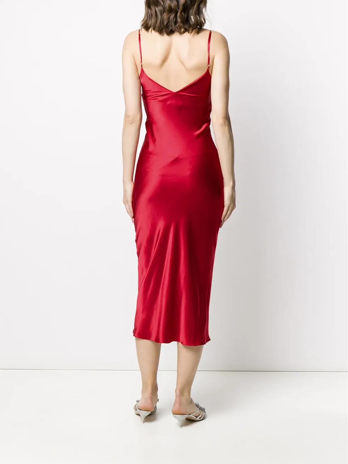 Gilda & Pearl Sophia slip silk dress - Red - 画像4