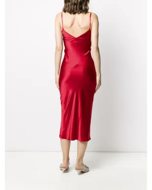 Gilda & Pearl Sophia slip silk dress - Red - サムネイル4