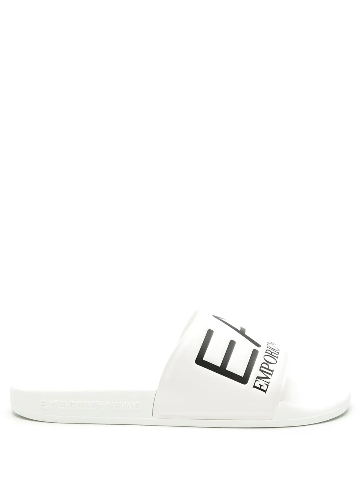 Ea7 Emporio Armani ロゴエンボス フェイクレザー スライド - 画像1