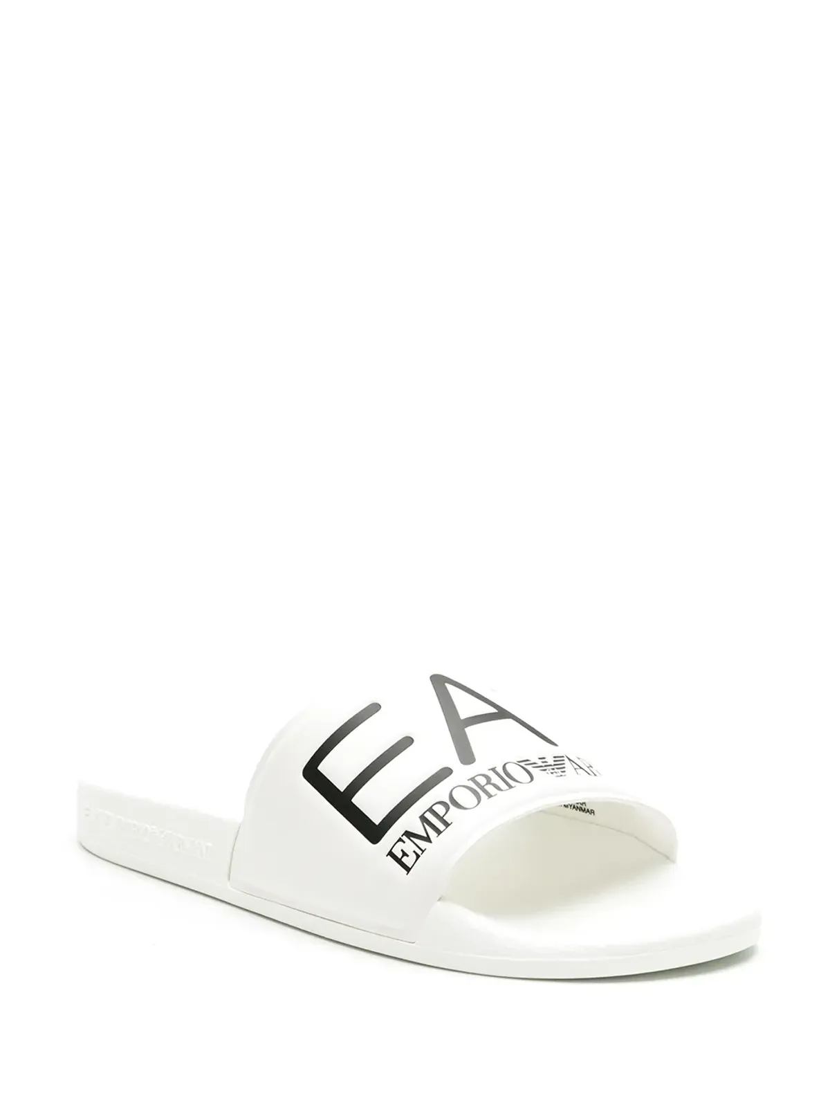 Ea7 Emporio Armani ロゴエンボス フェイクレザー スライド - 画像2