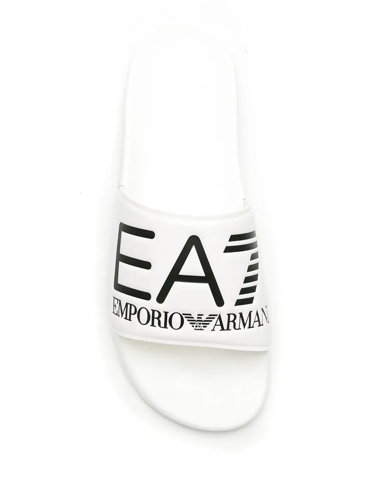 Ea7 Emporio Armani ロゴエンボス フェイクレザー スライド - 画像4
