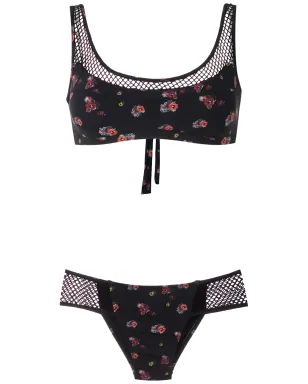 Amir Slama メッシュパネルプリントビキニセット - サムネイル1