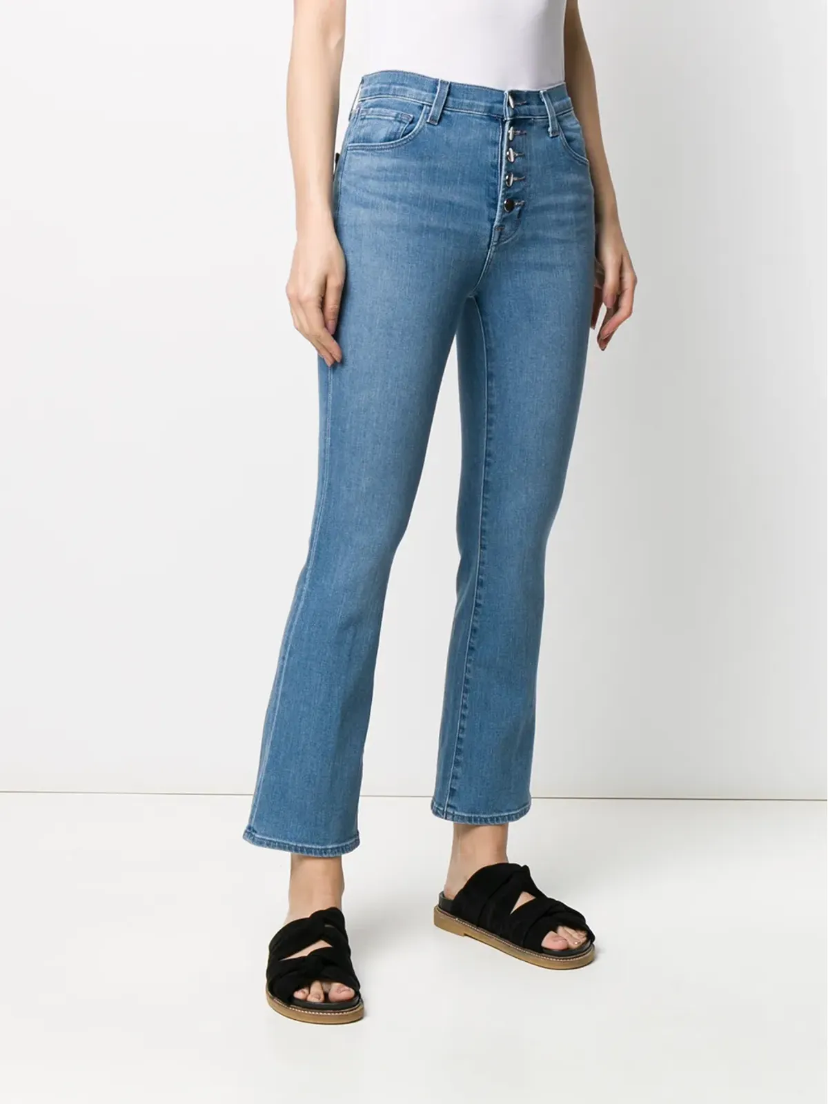 J Brand クロップドベルレッグジーンズ - 画像3