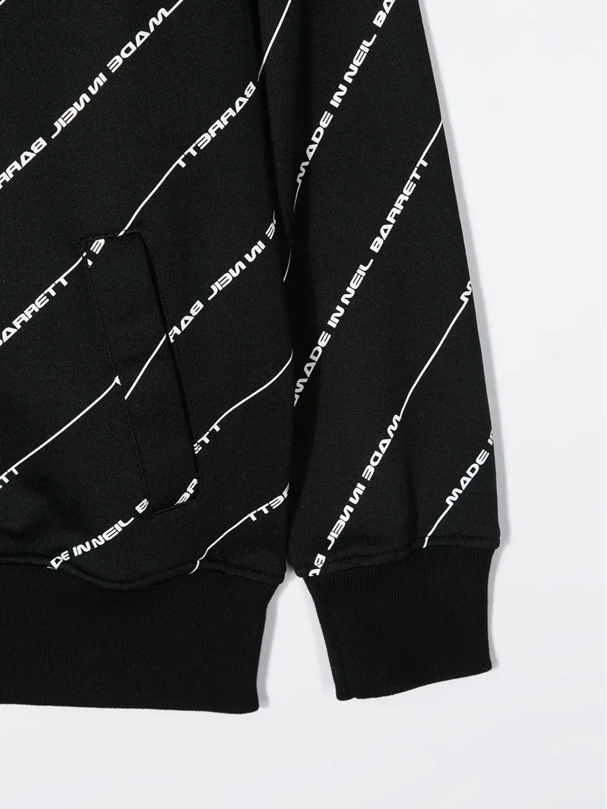 Neil Barrett Kids 斜めロゴストライプ ボンバー ジャケット - 画像3