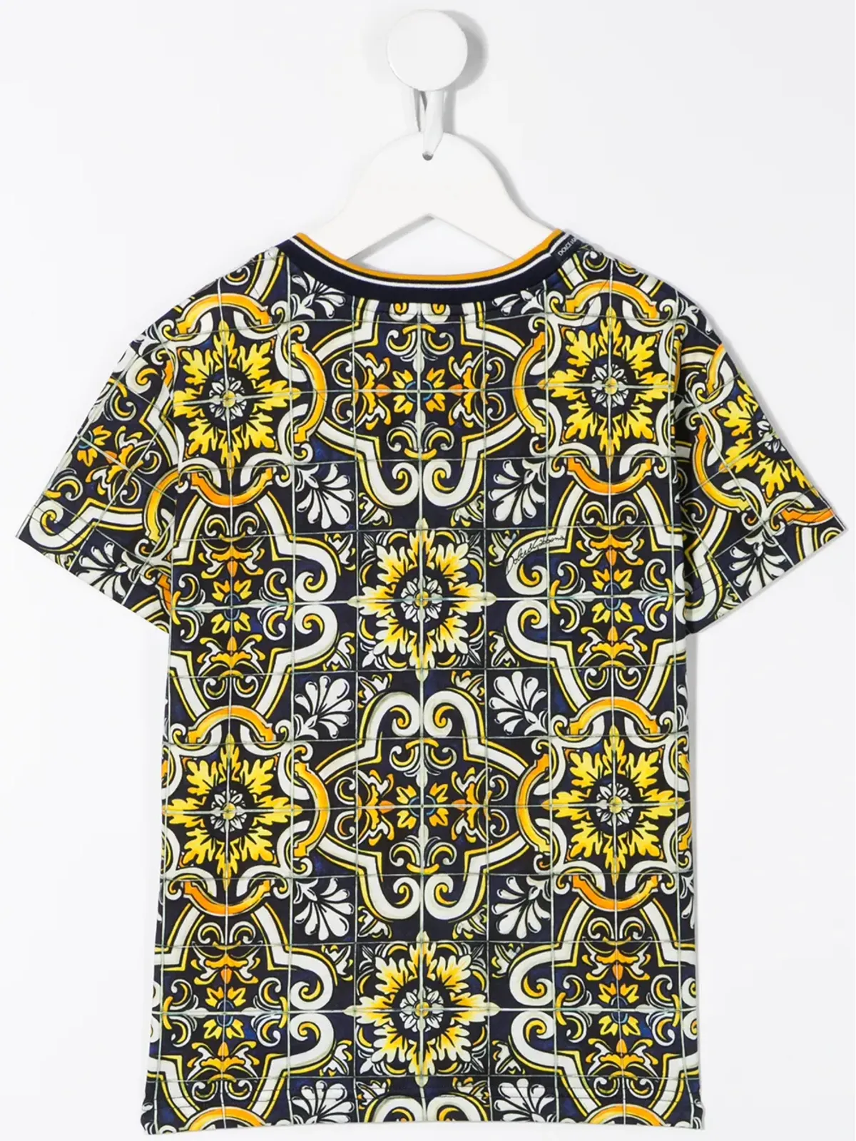 Dolce & Gabbana Kids マイオリカプリント半袖Tシャツ - 画像2