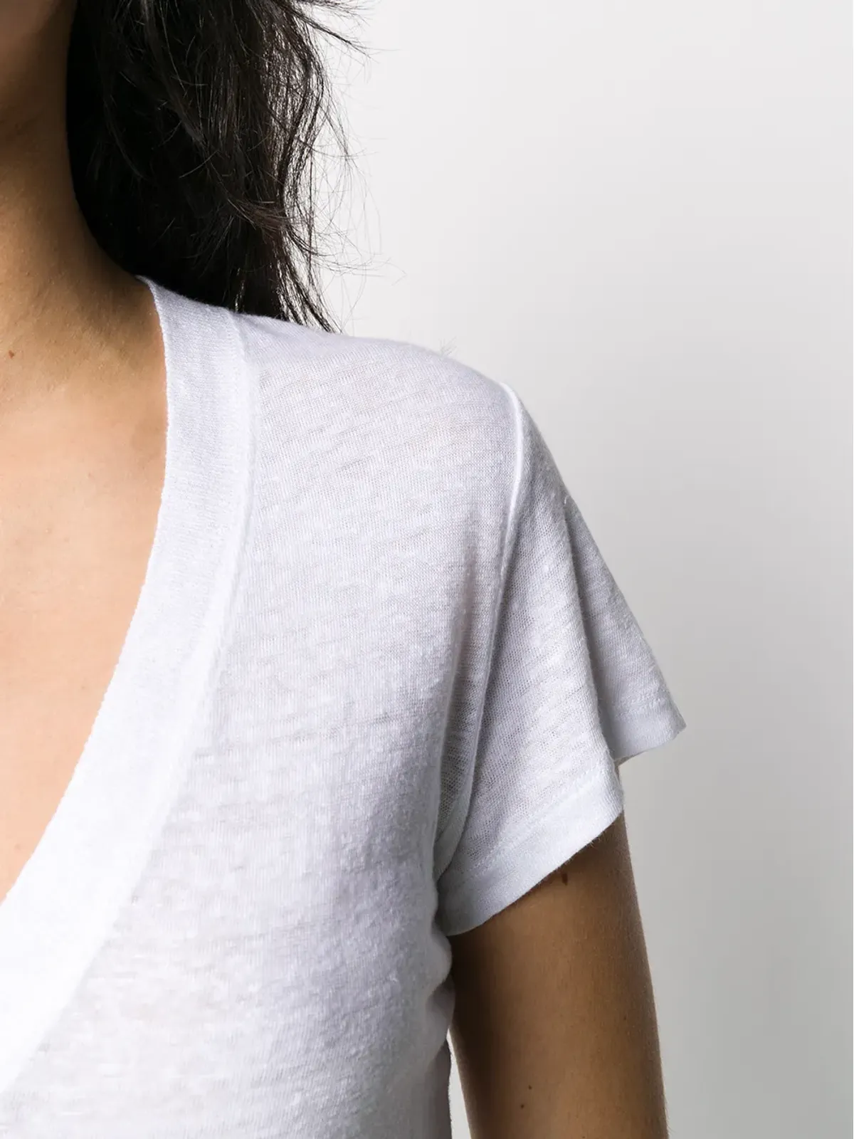 IRO バーンアウト Tシャツ - White - 画像5