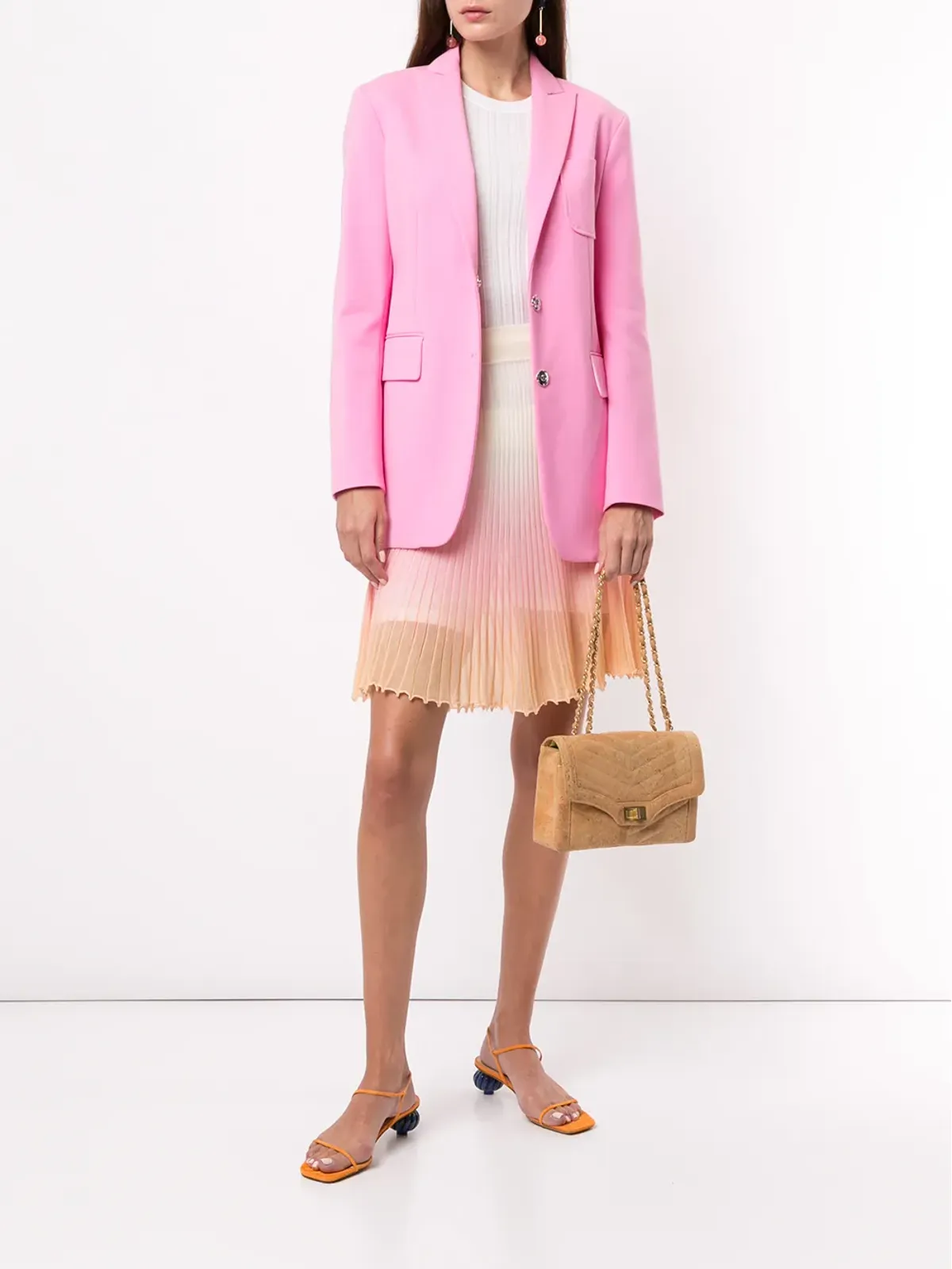 CHANEL ビンテージ CCロゴ ショルダーバッグ - ブラウン - 画像2