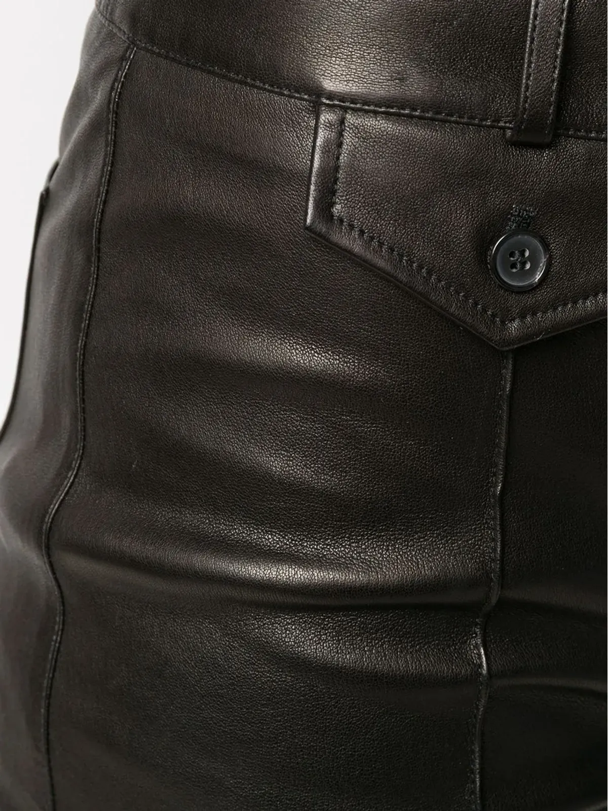 TOM FORD レザー スキニージーンズ - 画像5