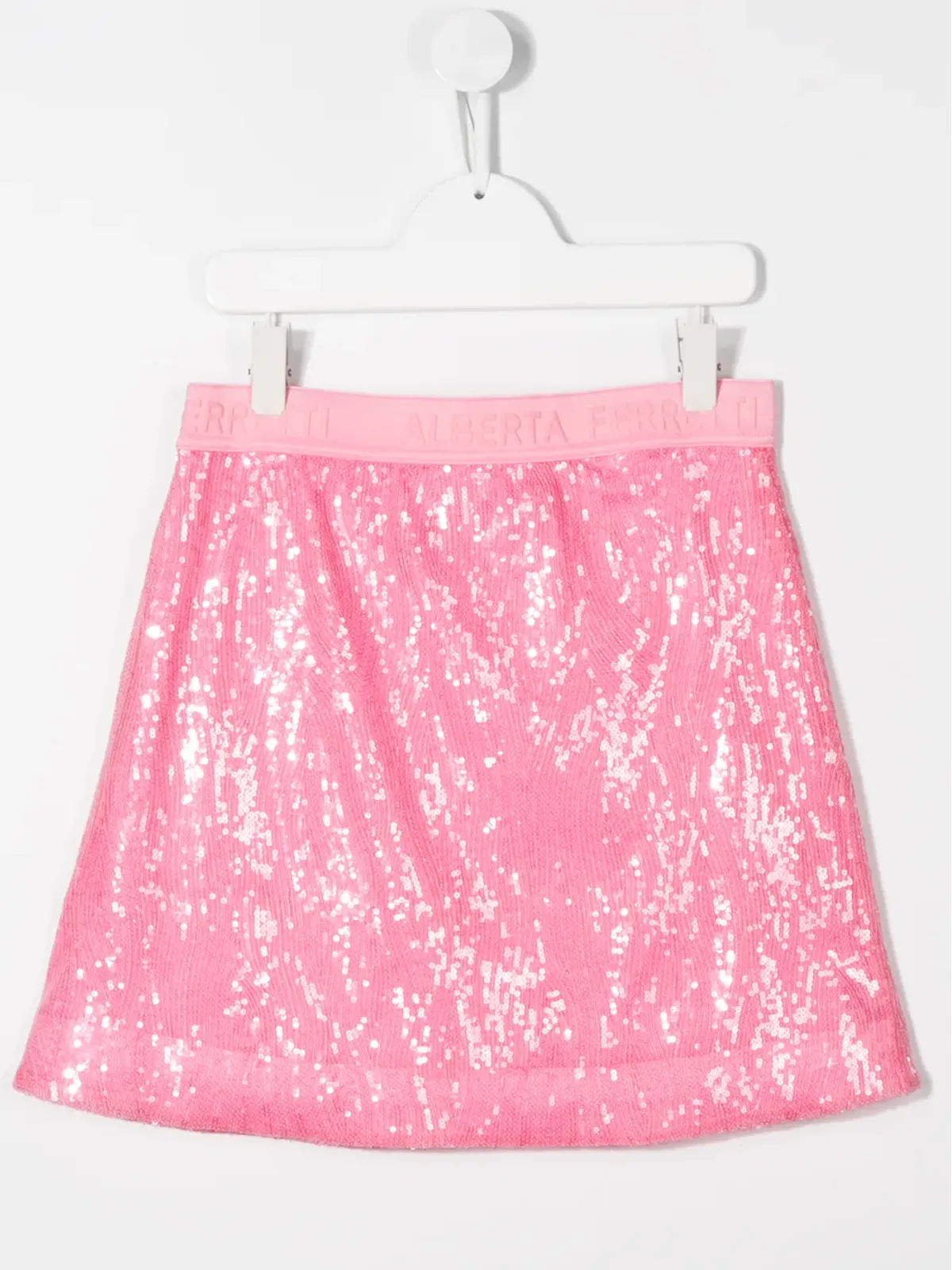 Alberta Ferretti Kids TEEN sequin-embellished mini skirt - ピンク - 画像2