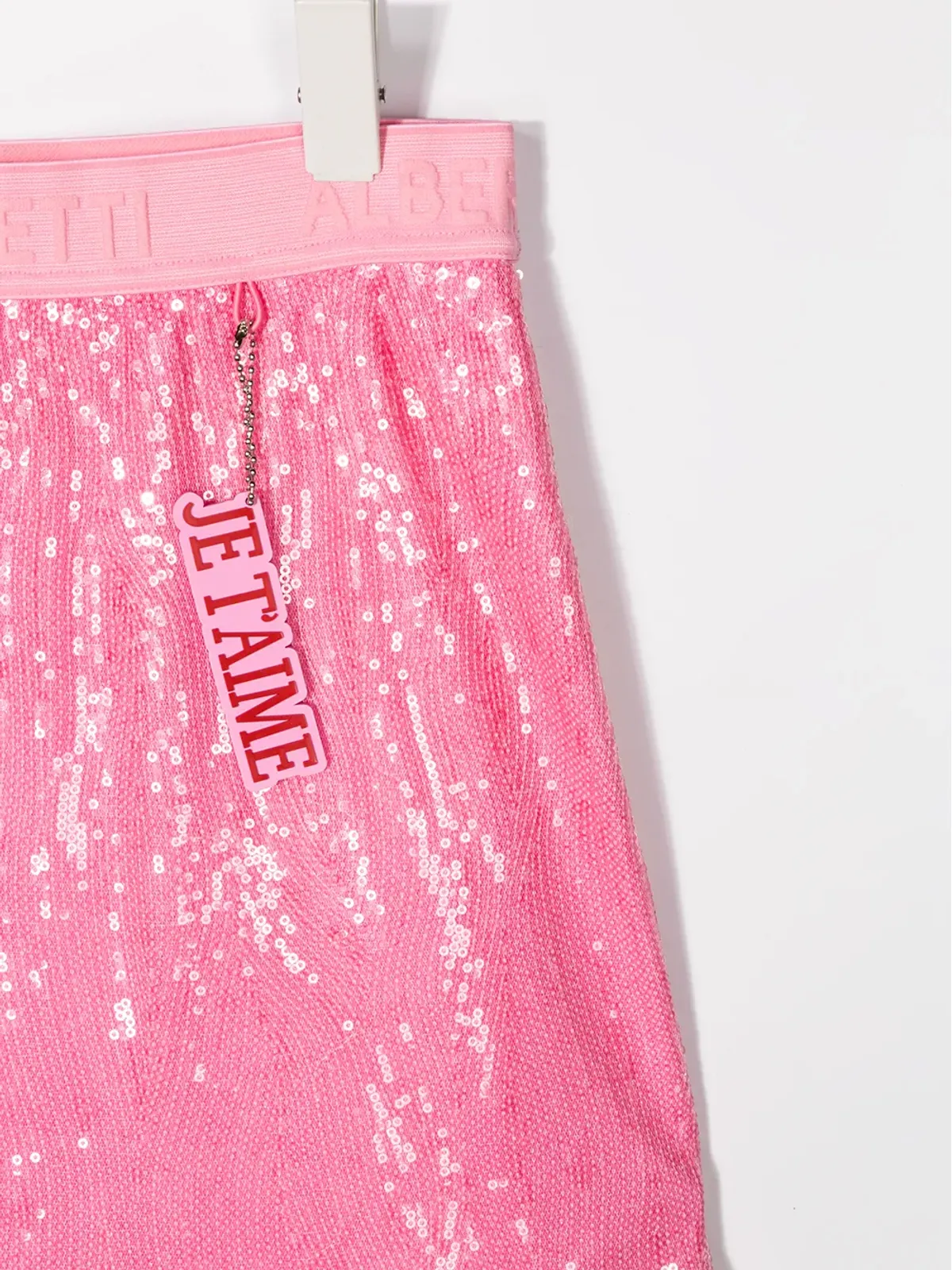 Alberta Ferretti Kids TEEN sequin-embellished mini skirt - ピンク - 画像3