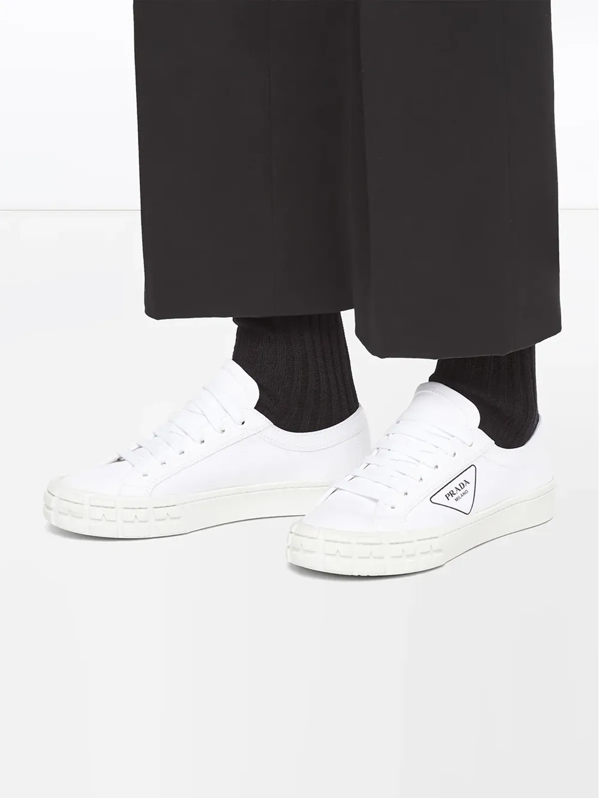 Prada Wheel low-top sneakers - White - 画像5