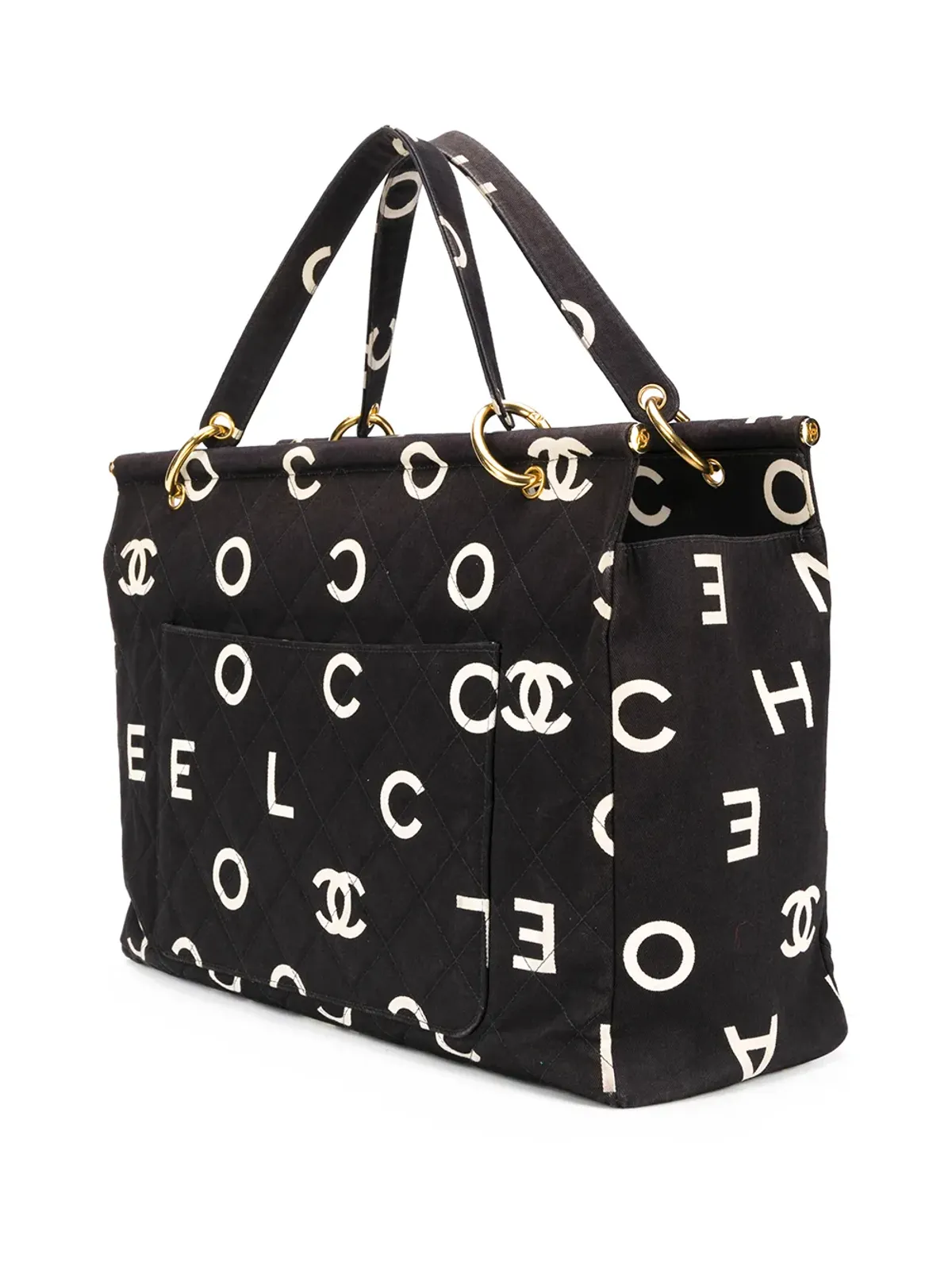 CHANEL ココ・シャネル コレクター トートバッグ 1996年 ブラック - 画像3