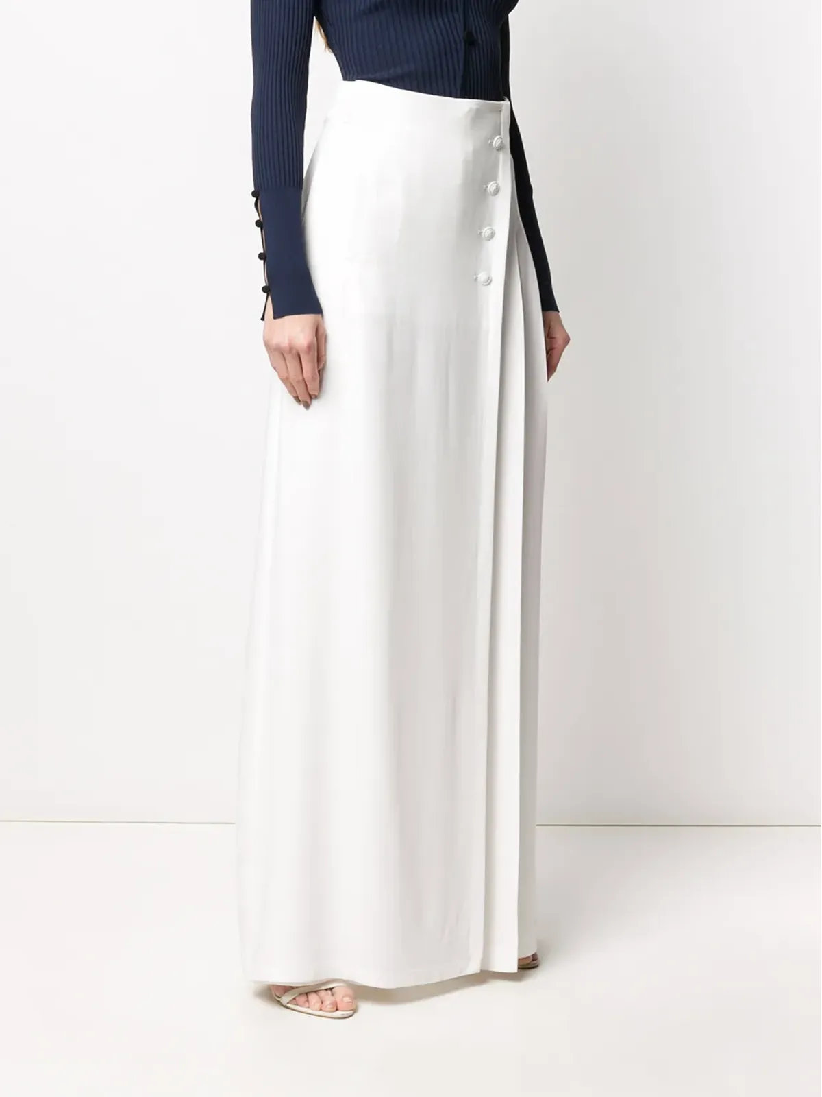 Alberta Ferretti スカート風パラッツォパンツ - 画像3