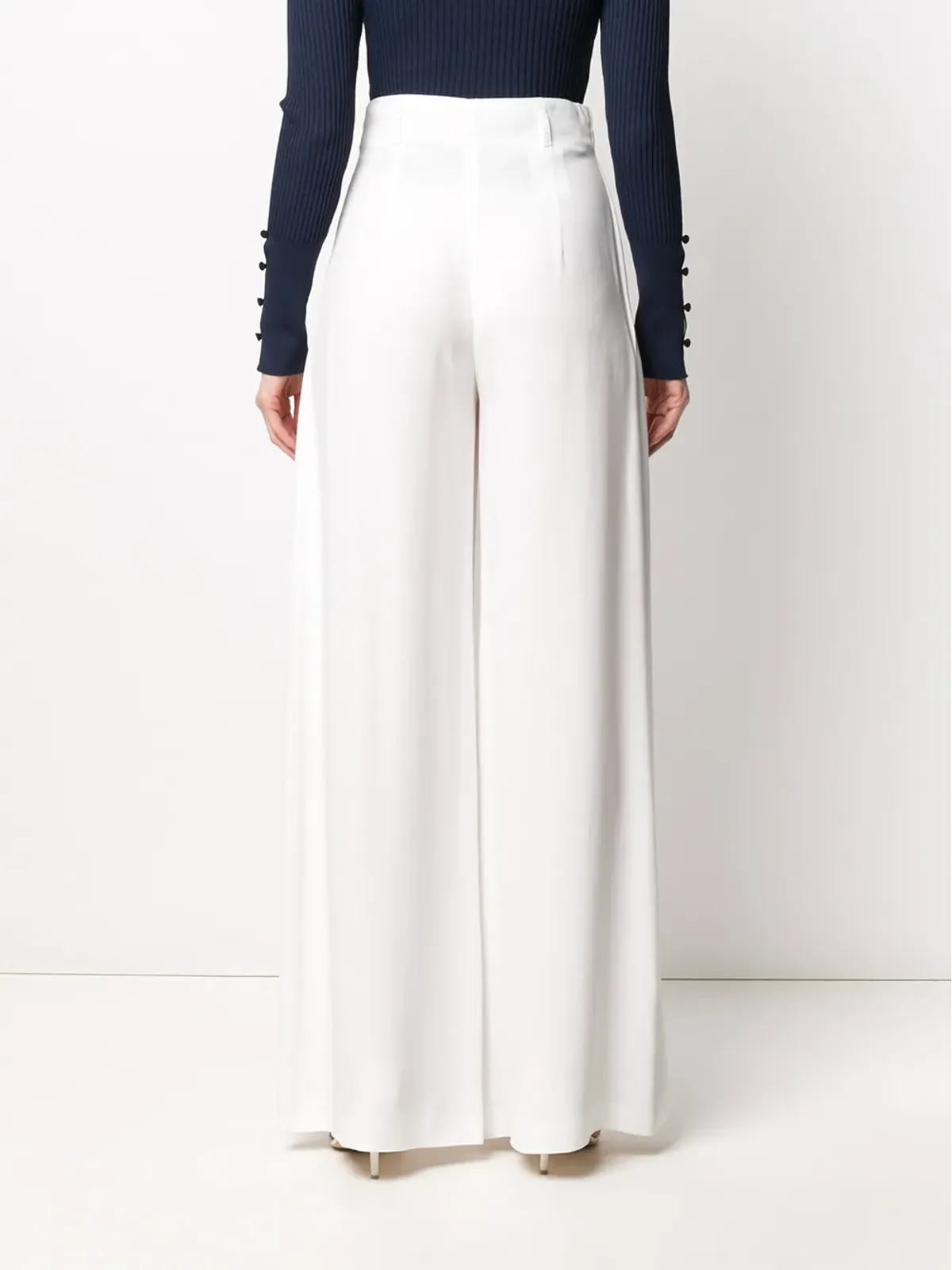 Alberta Ferretti スカート風パラッツォパンツ - 画像4