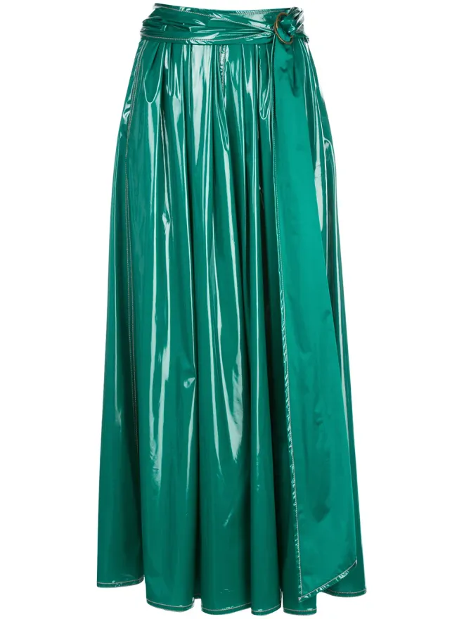 Sies Marjan Sies Marjan ベルト付き ロングAラインスカートの商品画像