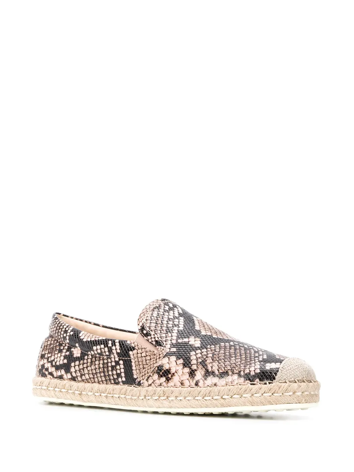 Tod's パイソン柄フラットエスパドリーユ - 画像1