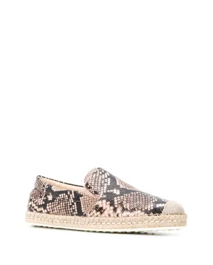 Tod's パイソン柄フラットエスパドリーユ - サムネイル1