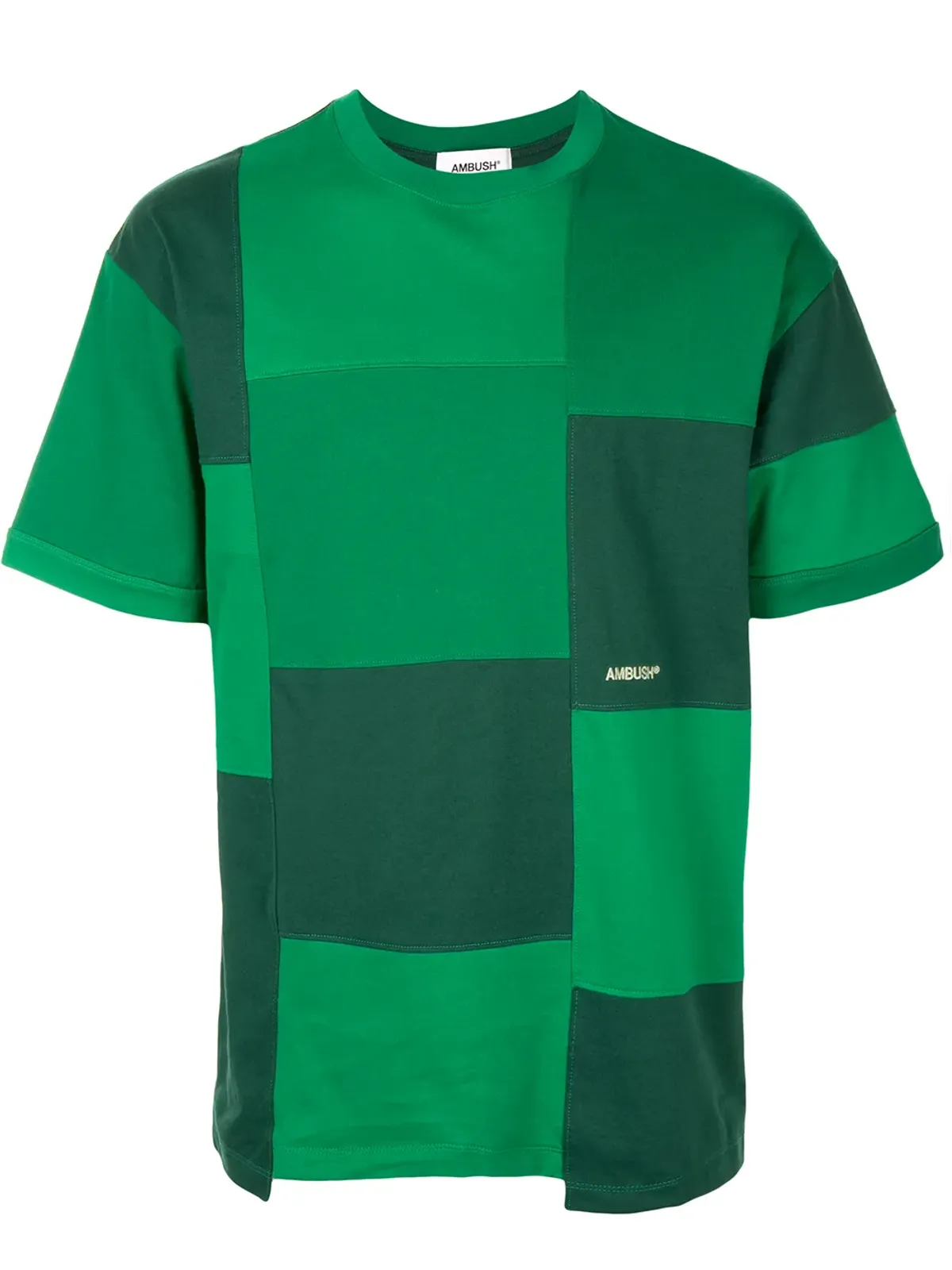 AMBUSH パッチワークショートスリーブTシャツ - グリーン - 画像1