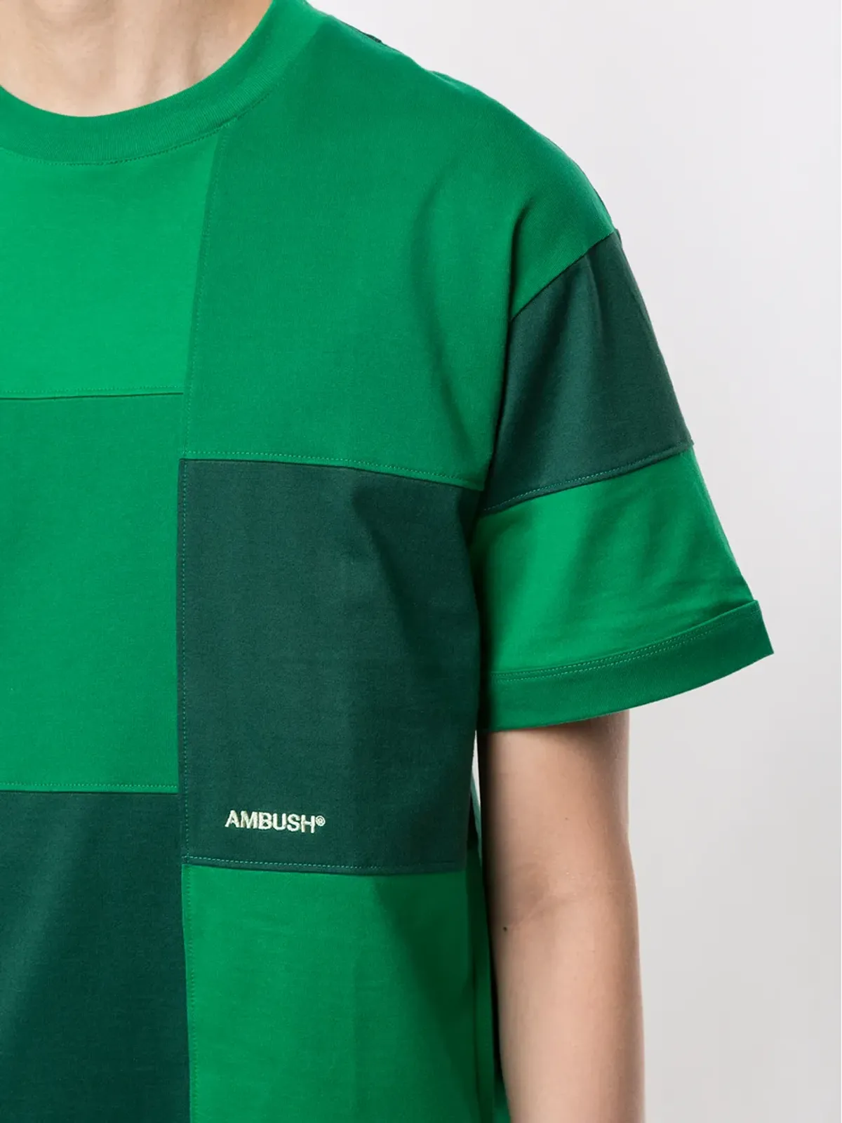 AMBUSH パッチワークショートスリーブTシャツ - グリーン - 画像5