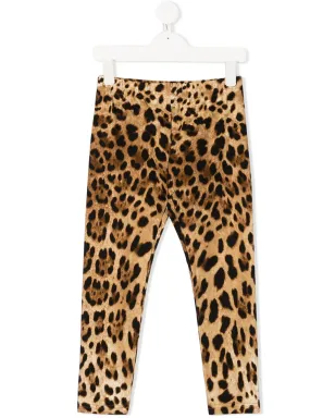 Dolce & Gabbana Kids インタークロック leopard-print レギンス - サムネイル1