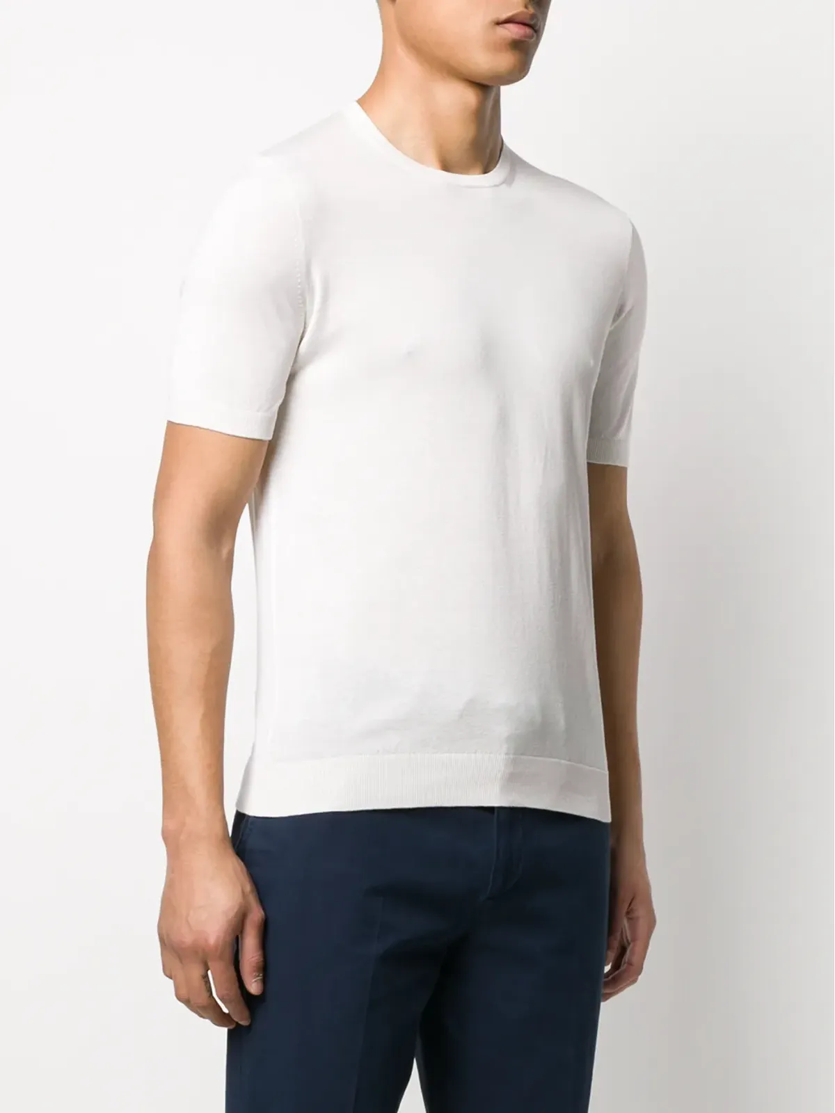 Barba ニット無地Tシャツ - 画像3