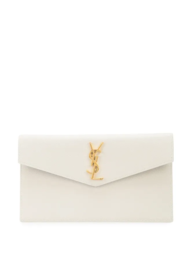 Saint Laurent Saint Laurent ミディアムモノグラムクラッチ - Whiteの商品画像