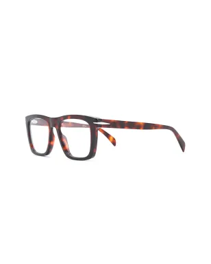 Eyewear by David Beckham 長方形フレームべっ甲柄眼鏡 - サムネイル2