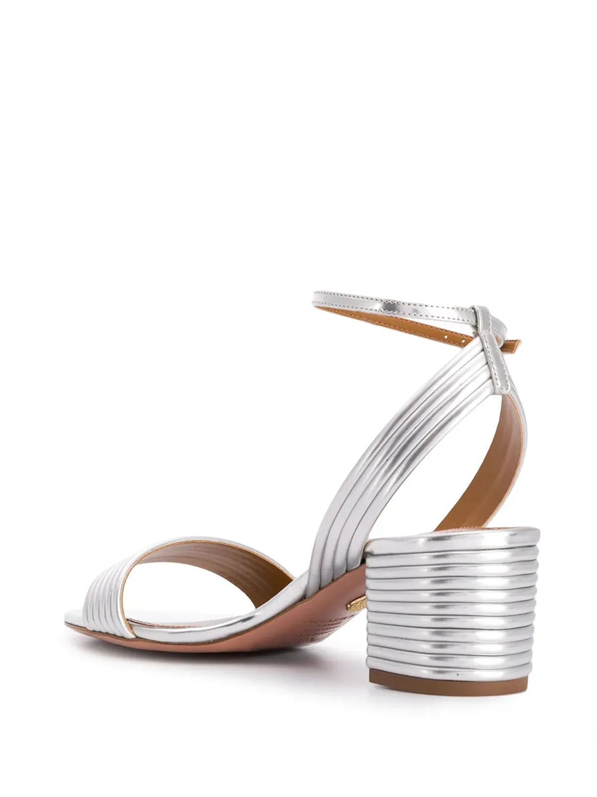 Aquazzura Sundance 50mm メタリックサンダル - 画像3