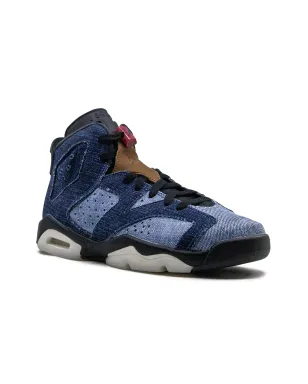 Jordan Kids Air Jordan 6 Retro ウォッシュドデニム スニーカー - サムネイル1