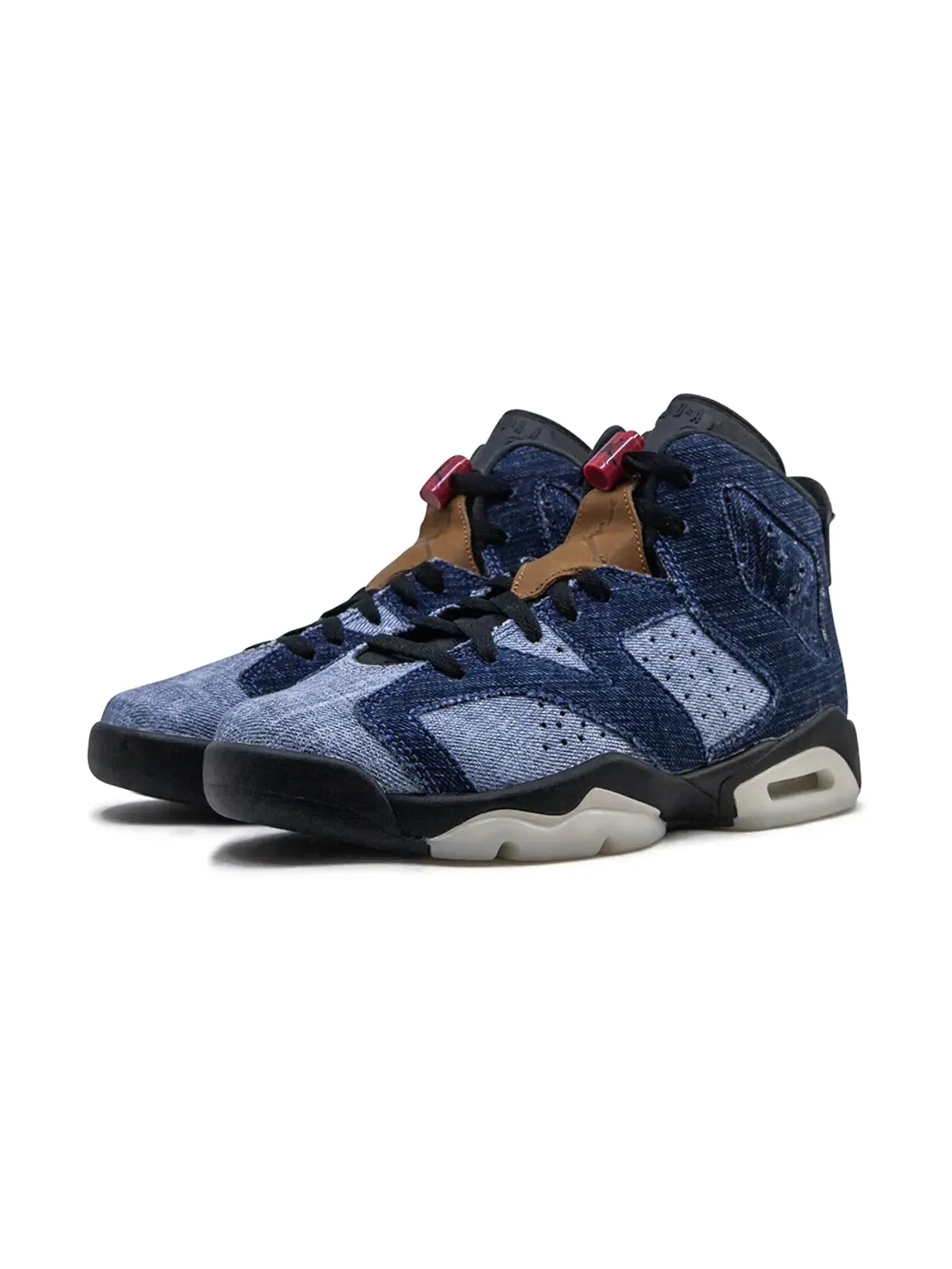Jordan Kids Air Jordan 6 Retro ウォッシュドデニム スニーカー - 画像2
