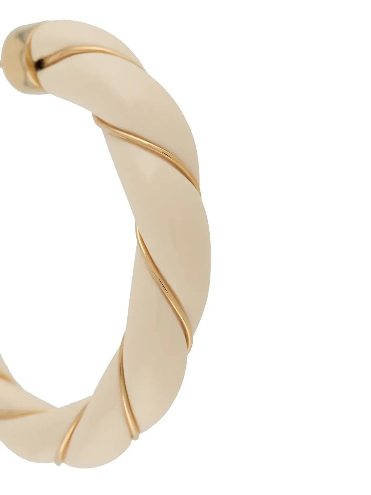 Aurelie Bidermann Diana hoop earrings - Neutrals - 画像3