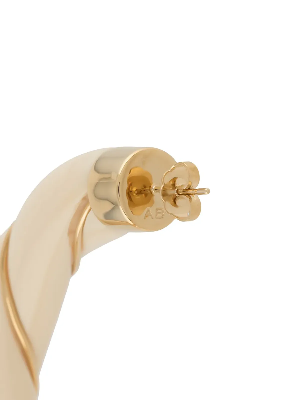 Aurelie Bidermann Diana hoop earrings - Neutrals - 画像4