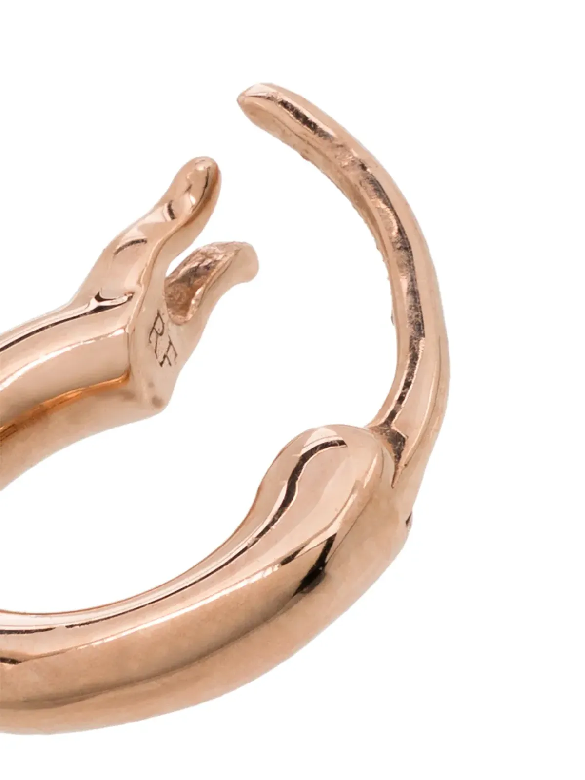 Roxanne First ローズゴールド 14kt ハギーイヤリング - 画像3