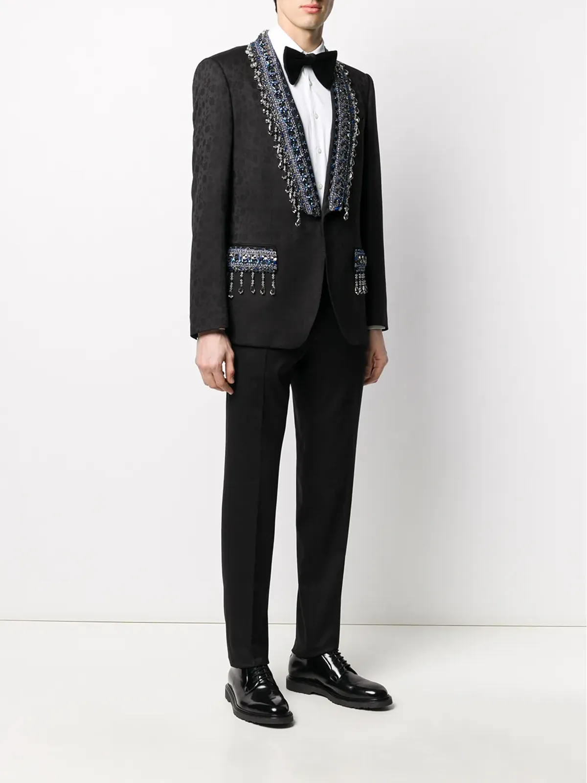 Dolce & Gabbana Martini-Fit 花柄ジャカード スーツ - 画像3