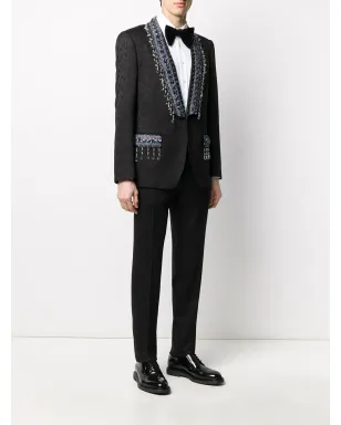 Dolce & Gabbana Martini-Fit 花柄ジャカード スーツ - サムネイル3