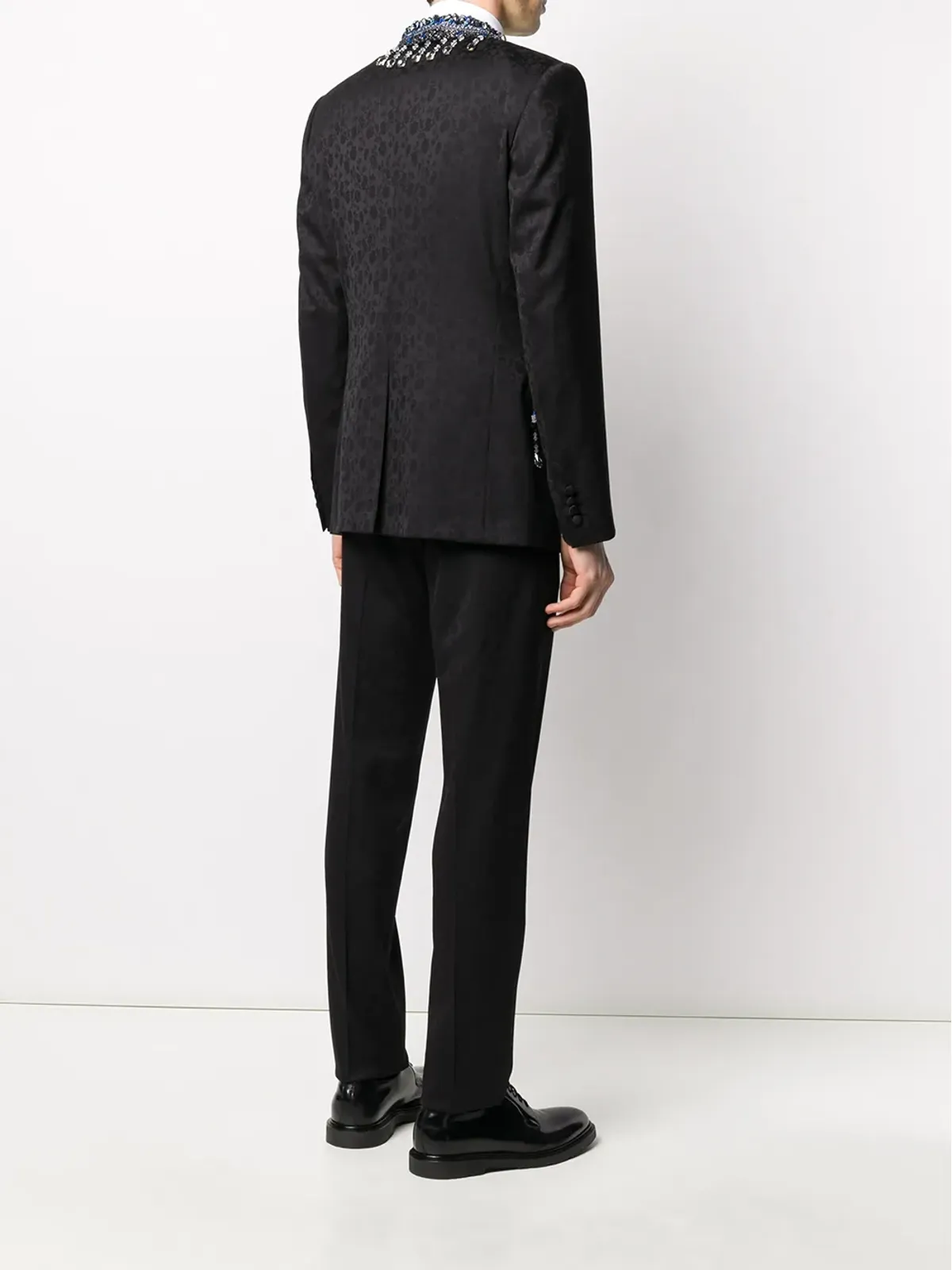 Dolce & Gabbana Martini-Fit 花柄ジャカード スーツ - 画像4